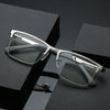 MEN'S RETRO HALF-FRAME ANTI-BLUE LIGHT READING GLASSES