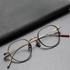 Titanium Geometric Glasses Frame 80803