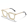 Luxury Rhinestone Frame Anti Blue Light Glasses Vintage Diamond Square Oversize Clear Lens Eyeglasses Optical Spectacle Frame