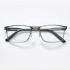 MEN'S METAL SQUARE MULTIFOCAL ANTI-BLUE LIGHT READING GLASSES