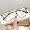 WOMEN'S FASHION ROUND LARGE FRAME ANTI-BLUE LIGHT READING GLASSES