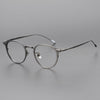 Titanium Vintage Round Eyeglasses Frames ST UF0-061