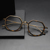 Titanium Geometric Glasses Frame U136