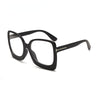 Black Fashion Glasses Frames Retro Leopard Clear Prescription Frame