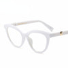 Women's Eyeglasses With Black Frame Oversize Horn-rimmed Cat Eye Glasses Computer Fashionable Glasses