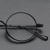 Titanium Vintage Round Eyeglasses Frames 10518R