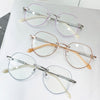 WOMEN'S COMFORT HD FRAMELESS POLYGON ANTI-BLUE LIGHT READING GLASSES