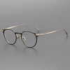 Titanium Vintage Round Eyeglasses Frames ST UF0-061