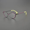 Jeanie Cat Eyes Titanium Glasses Frame