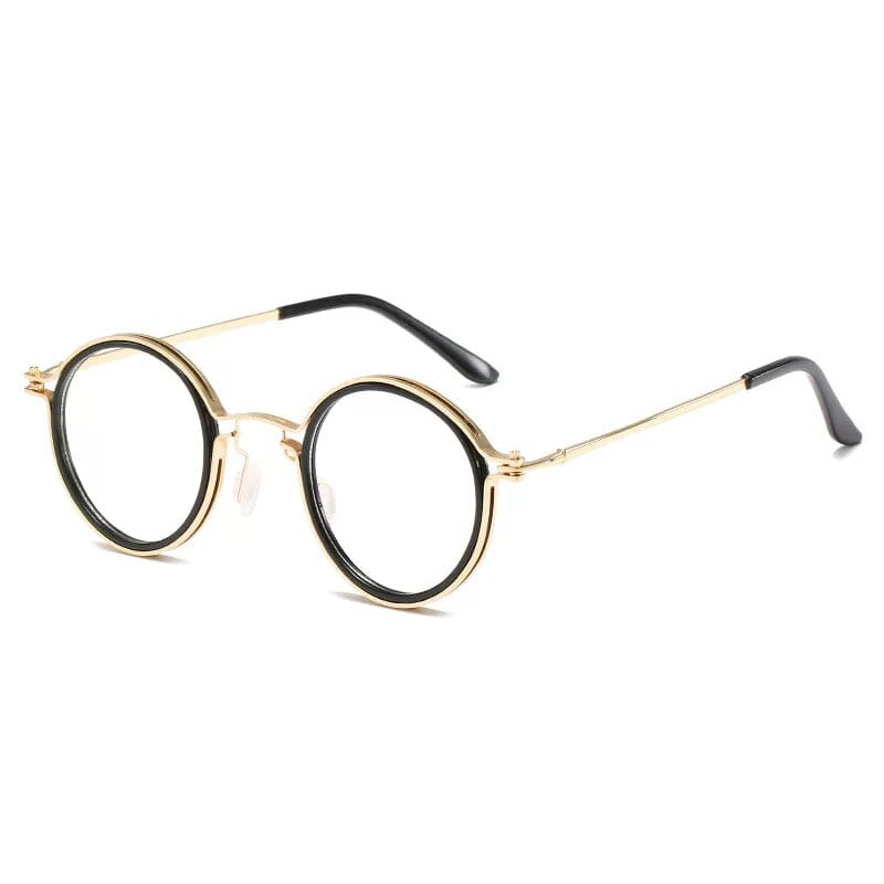Kay Retro Round Optical Metal Glasses Frames – Charmoo