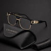 Ken Oversized Luxury Squre Metal Eye Glasses Frame