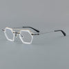 Nurhan Retro Acetate Titanium Glasses Frame