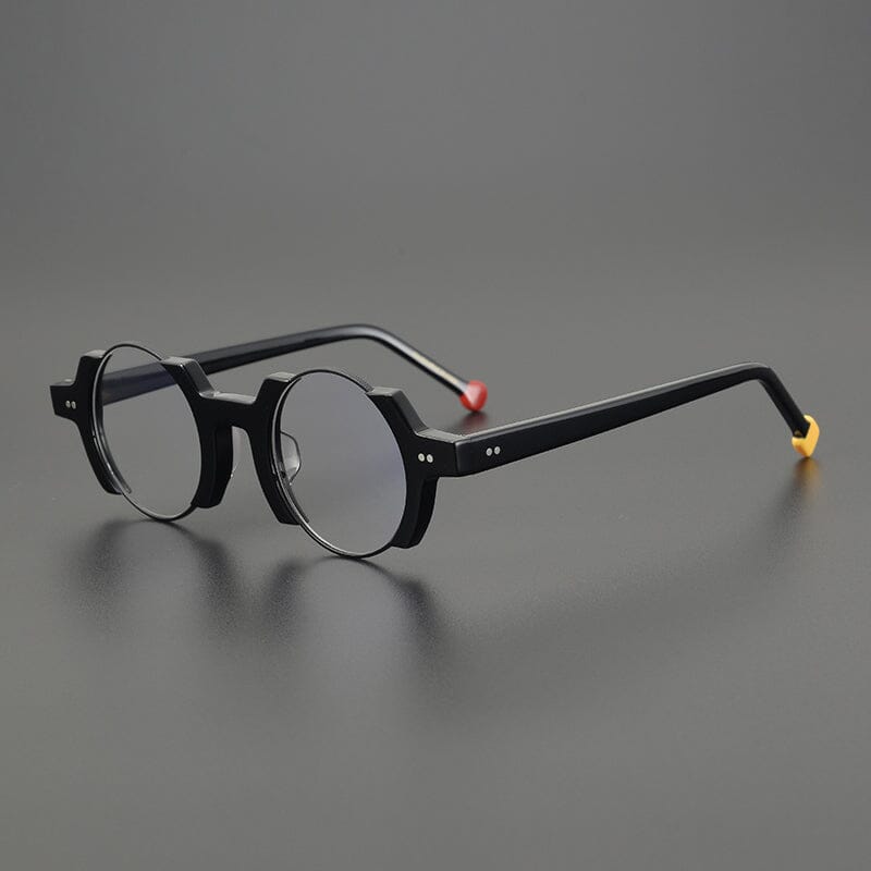 Sinjin Round Acetate Personalized Eyeglasses Frames – Charmoo