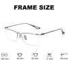 Retro Titanium Square Glasses Frame 1676