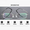 Ultra-Light Titanium Rectangle Rimless Glasses