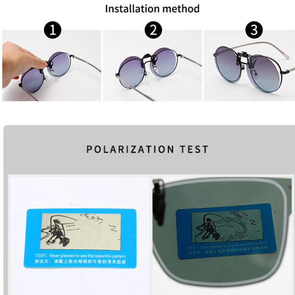 Polarized Clip on Sunglasses - CMC024
