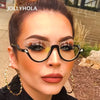 Transparent Cat Eye Prescription Glasses Frame Eyewear Glasses Optical Spectacle Diamond Clear Lens Eyeglasses